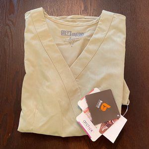 Grey's Anatomy Scrubs Top Small Green NWT